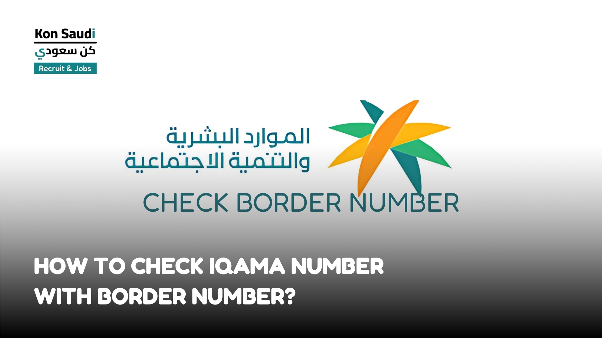 How to Check Iqama Number with Border Number