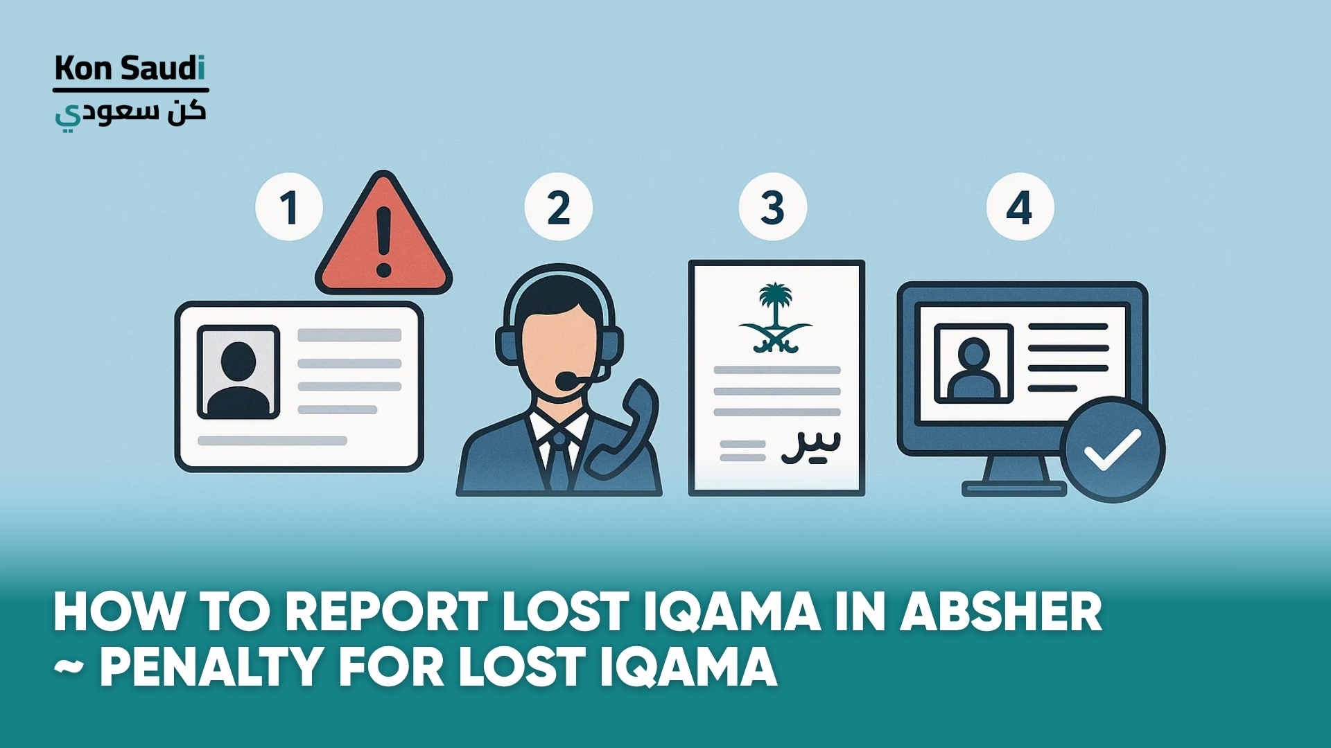 How to Report Lost Iqama in Absher Penalty for Lost Iqama